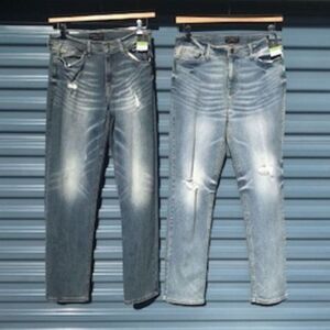 "Ripped" Slim Fit Jeans . Size: 30 x 32 ............ (2) Pair Bundle . Blue Jean